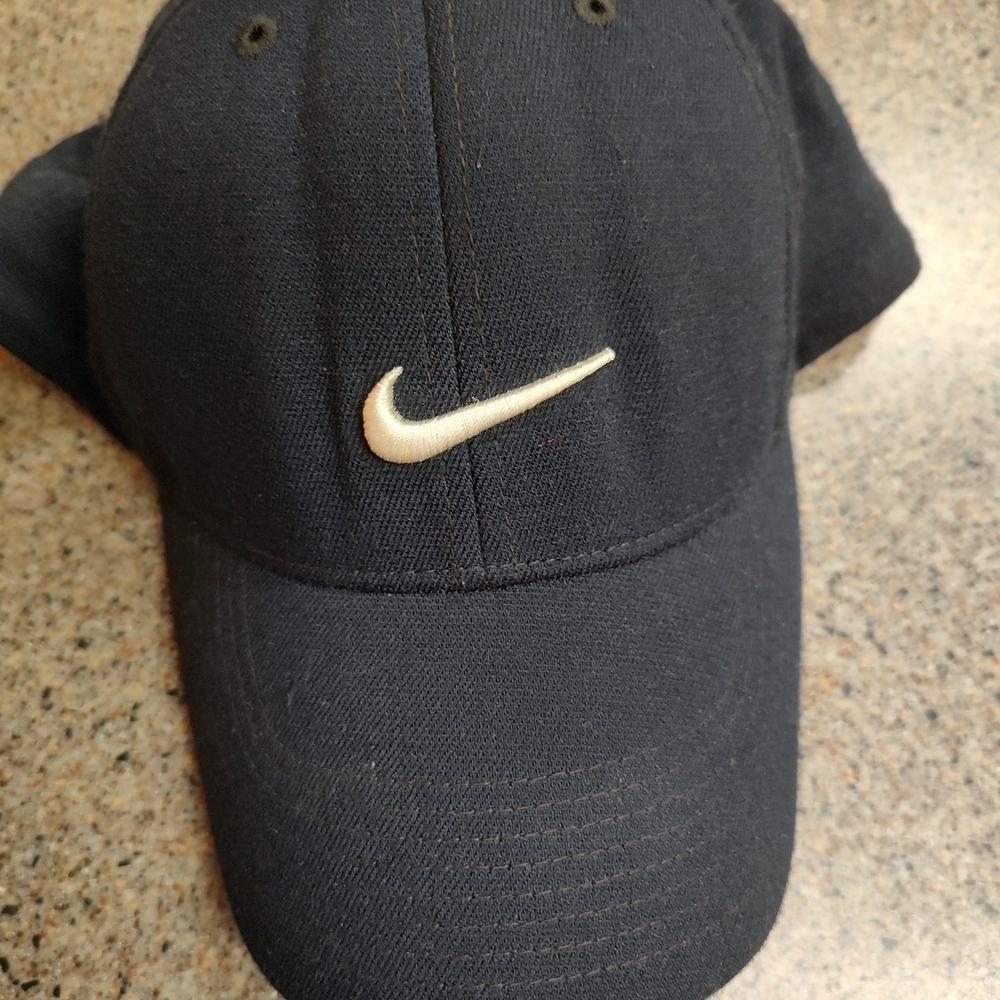 Nike Black Cap with White Logo